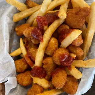 Shrimp basket (with fries)