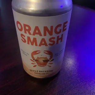 a can of orange smash