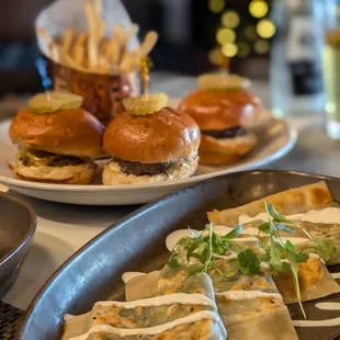 Appetizer: Bolani &amp; Wagyu beef sliders