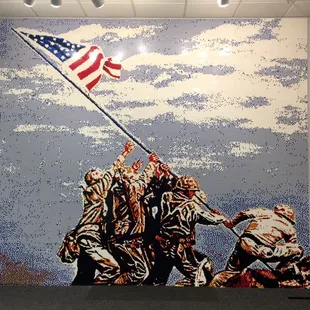 Yes, it is made of LEGO. 200,000+ pieces.