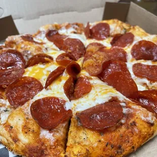 Very good but SPICY pepperoni!