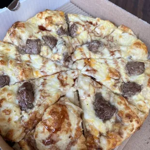 Steak, cheese eggs and grape jelly for Biggie tribute this morning