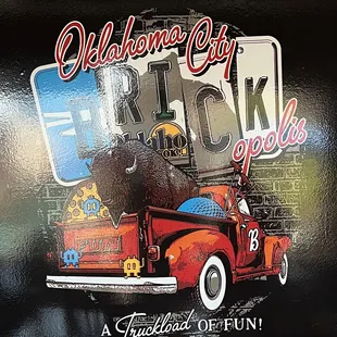 Inside the arcade/restaurant