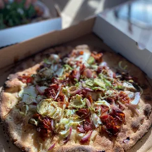 a pizza in a box