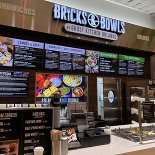 the menus of the restaurant