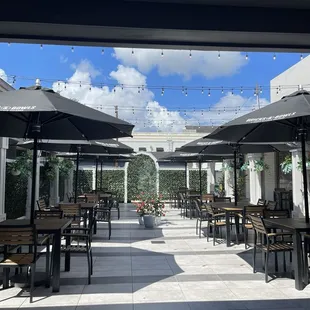outside