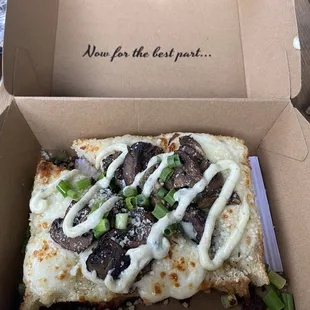Focaccia pizza &amp; side salad combo