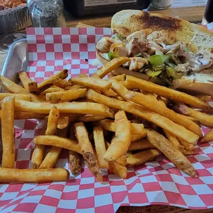 Cajan Chicken Philly &amp; fries