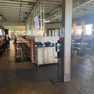 Inside, plenty of seating