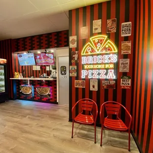 the inside of a restaurant