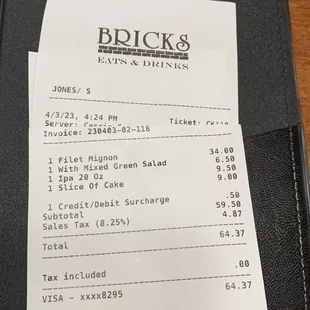 4/3/2023:  Dinner for one&apos;s cost . . .