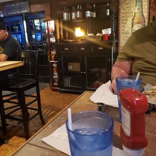 a man sitting at a table
