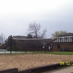 Olde English Manor-sand volleyball court