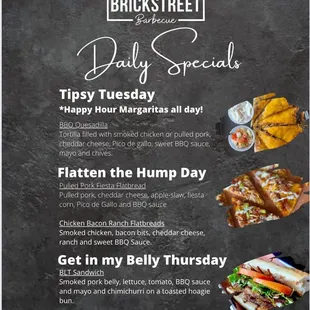 Daily specials
