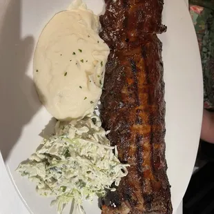 Ribs and mashed potatoes