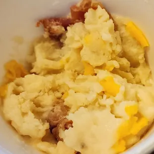 This is the loaded mash potatoes from Bricktown Brewery.