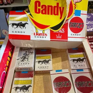 a display of candy in a store