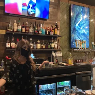 Amie the Bar Tinder at Gamers .  Very informative, smart, funny, beautiful and happy.