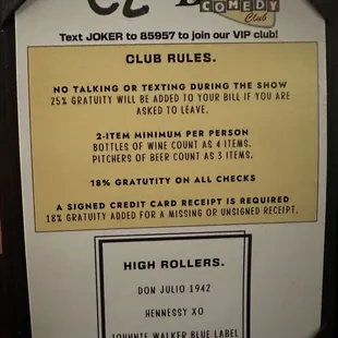 Club rules