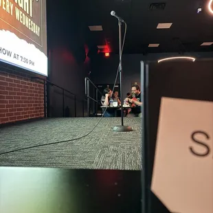 Front stage, microphone