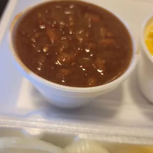 Serving of beans $3.50