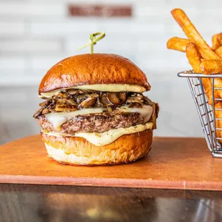 Mushroom Swiss Burger