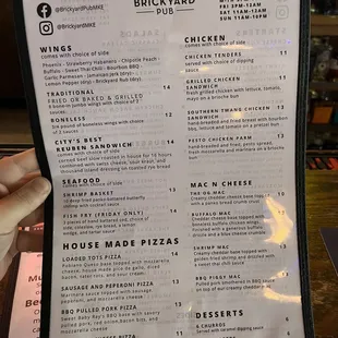 Menu Front