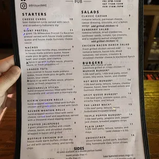 Menu Front