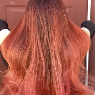 This is a perfect combination of copper and red, that's just what my client asked for