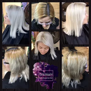 Antes y después, cambio total de color y tratamiento de reparación intensiva, gracias por visitarnos desde Bakersfield California