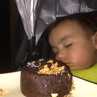 Bourbon Infused Molten Chocolate Cake