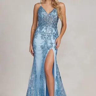 Blue prom dress