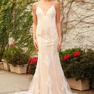 Fit and flare wedding dress