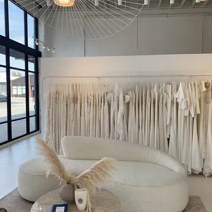 The vibe: I just walked into Kim and Kanye's house. Oh wait i'm just in a bridal store ran by skinny chicks in biker shorts and blazers