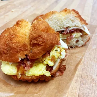 Breakfast donut biscuit