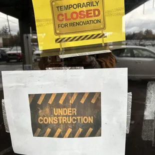 "Temporarily closed"