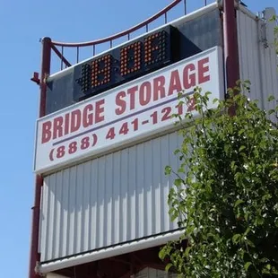 Look for the digital clock tower.