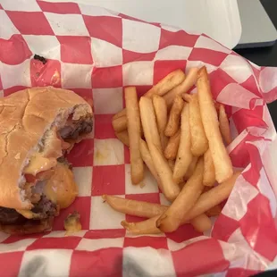 Taken 2 bites of the burger and have not even touched the fries.