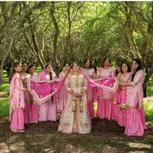 Post wedding bridesmaids photoshoot