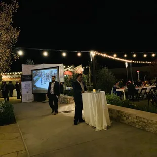 We provide live video feeds for larger venues, this allows your guests to be close to the action