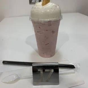 Strawberry milkshake