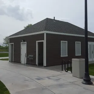 decent sized and fairly clean bathrooms