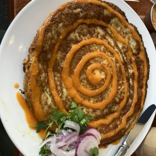 Woh, a lentil patty with a variety of stuffing options. I had mine with egg and chicken.