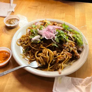 Chicken lo mein