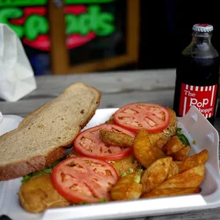 Gigantic haddock sandwich from Lenten Fish Fry