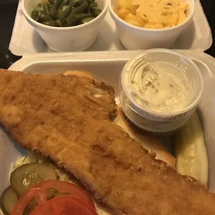 a tray of food