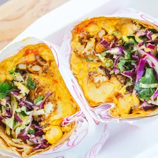 Channa and Sweet Potato Roti