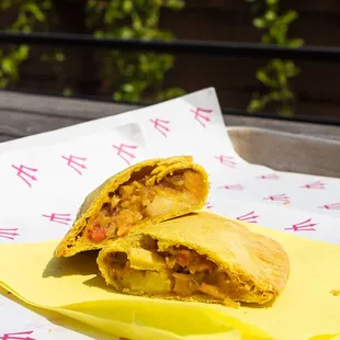 Curried Yam and Mango w/ Coconut Patty