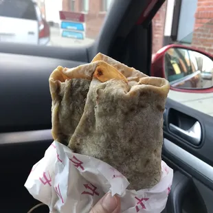 Curry chicken roti. Would recommend the wrap!