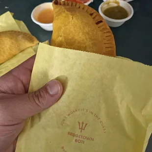 Oxtail and peppers patty